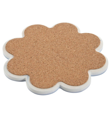 Set of 12 Coasters dolomite 11x11x0.7cm