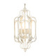 Ceiling Lamp Goden Metal and White Glass - 8 Globes 110x38x38cm