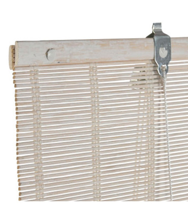 Store enrouleur intérieur en bambou blanc 60x2x175cm