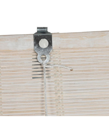 Store enrouleur intérieur en bambou blanc 60x2x175cm