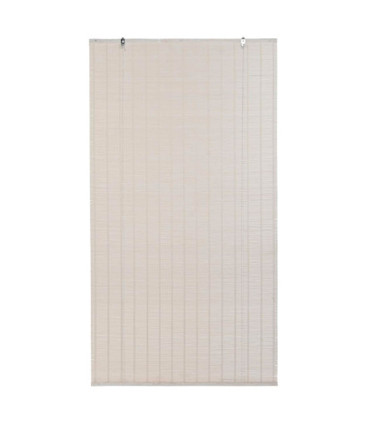 Store enrouleur intérieur en bambou blanc 90x2x175cm