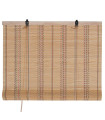 Store enrouleur intérieur en bambou et fils multicolores 60x2x175cm