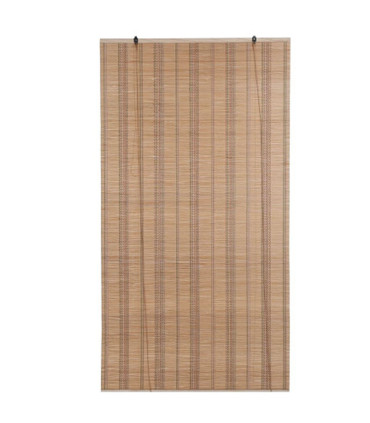 Store enrouleur intérieur en bambou et fils multicolores 90x2x175cm