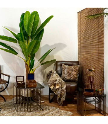 Store enrouleur intérieur en bambou foncé 60x2x175cm