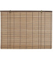 Store enrouleur intérieur en bambou foncé 90x2x175cm
