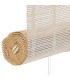 Store enrouleur intérieur en bambou blanc 120x2x230cm