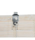 Store enrouleur intérieur en bambou blanc 120x2x230cm