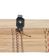 Store enrouleur intérieur en bambou et fils multicolores 120x2x230cm