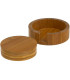 Set de 4 dessous de verres ronds en bambou 11x11x3cm