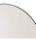 Miroir mural rond en métal noir 49x49x4cm