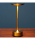 Lampe à poser LED sans fil en métal doré 28x13x13cm
