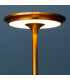 Lampe à poser LED sans fil en métal doré 28x13x13cm