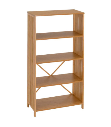 Étagère 4 plateaux bambou 63x30x120cm