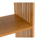 Étagère 4 plateaux bambou 63x30x120cm