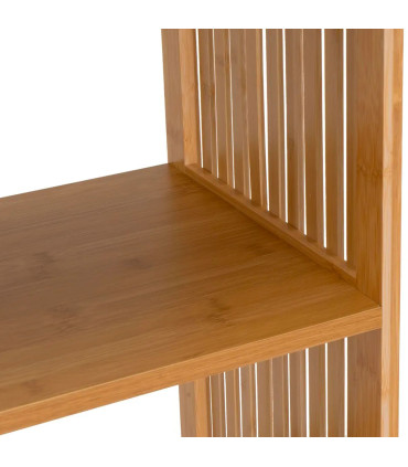 Étagère 4 plateaux bambou 63x30x120cm