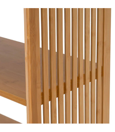 Étagère 4 plateaux bambou 63x30x120cm