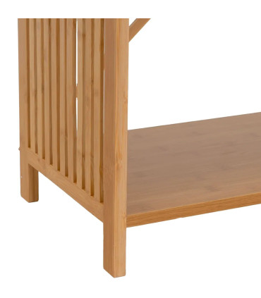 Étagère 4 plateaux bambou 63x30x120cm