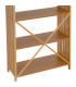 Étagère 4 plateaux bambou 63x30x120cm