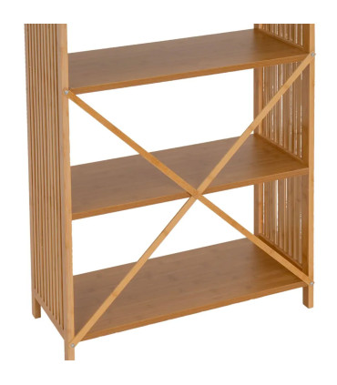 Étagère 4 plateaux bambou 63x30x120cm