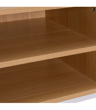 TV Stand White  Wood and white 2 Doors