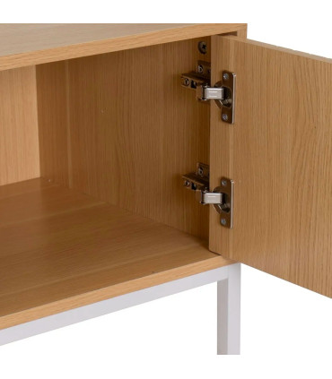 TV Stand White  Wood and white 2 Doors