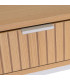 Console d'entrée bois et métal blanc 2 Tiroirs 100x30x75cm