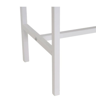 Console d'entrée bois et métal blanc 2 Tiroirs 100x30x75cm