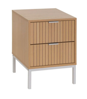 Valet De Nuit Classique En Bois Wadiga - Peuplier Et Bouleau - Dimensions 48x36x107 Cm - Pour Chambre Ou Salle De Bain