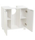 Meuble salle de bain sous lavabo en bois blanc 2 portes 60x30x60cm