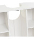 Meuble salle de bain sous lavabo en bois blanc 2 portes 60x30x60cm