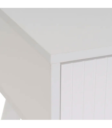 Table de chevet 1 tiroir bois blanc 45x35x59cm