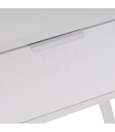 Table de chevet 1 tiroir bois blanc 45x35x59cm