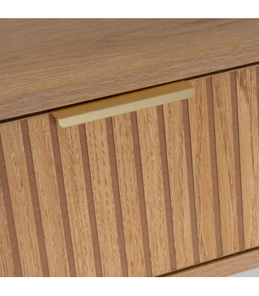 Nightstand Wood 1 Drawer white 45x35x59cm