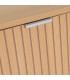 Table basse rectangulaire bois et métal blanc 1 tiroir 110x50x40cm