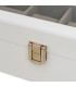 Coffret de rangement pour 6 montres en bois blanc 33x13x8cm