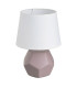 Table Lamp blue Ceramic and white lampshade 18x18x26cm