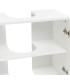 Meuble salle de bain sous lavabo en bois blanc 2 portes 60x30x60cm
