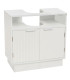 Meuble salle de bain sous lavabo en bois blanc 60x30x60cm