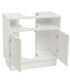 Meuble salle de bain sous lavabo en bois blanc 60x30x60cm