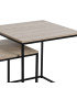 Nesting Table - MDF and white Metal - Set of 3