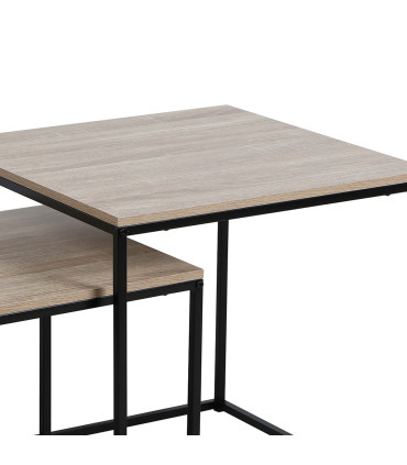 Nesting Table - MDF and white Metal - Set of 3