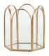 Gold metal jewelry box 20x20x3.5cm