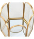 Gold metal jewelry box 20x20x3.5cm