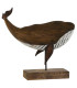 Statue Wood Whale - 26x8x29cm