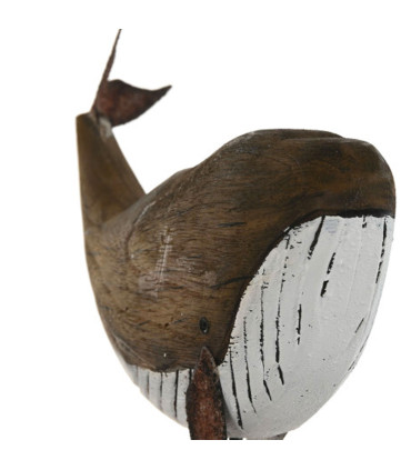Statue Wood Whale - 26x8x29cm