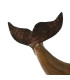Statue Wood Whale - 26x8x29cm