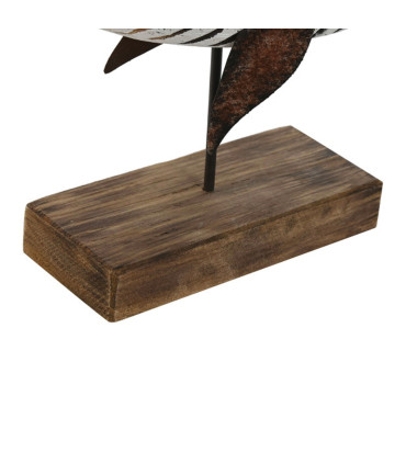 Statue Wood Whale - 26x8x29cm