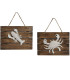 Wall Decoration rattan crabs 49x5x56cm