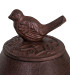 Cache clé en fonte oiseau 10x10x9cm