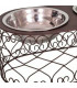 Porte gamelles + 2 gamelles inox 40x20x15cm